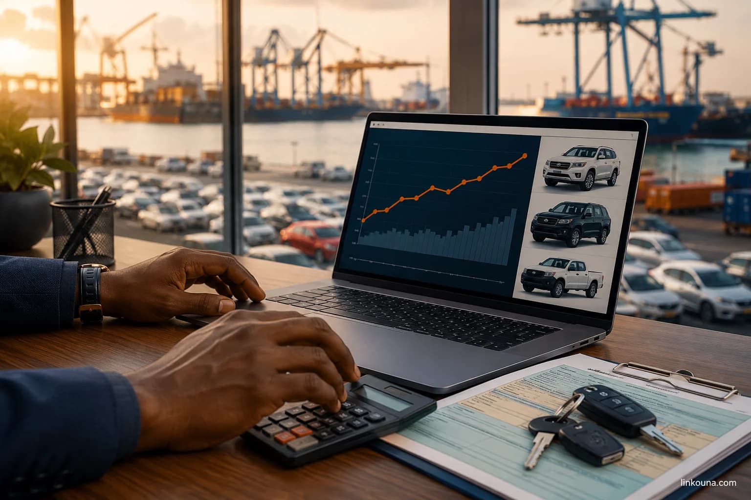 Calcul des frais de douane voiture Sénégal